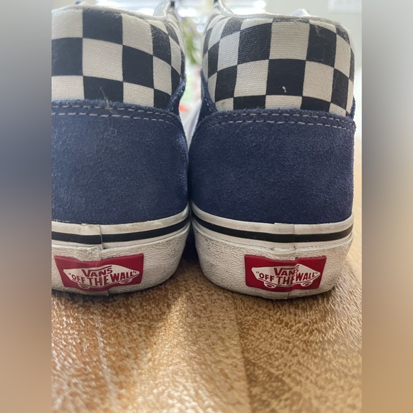 Vans Mountain Edition Blue Black Checkerboard Men’s 6.5/Wmns 8.0 - Picture 8 of 10